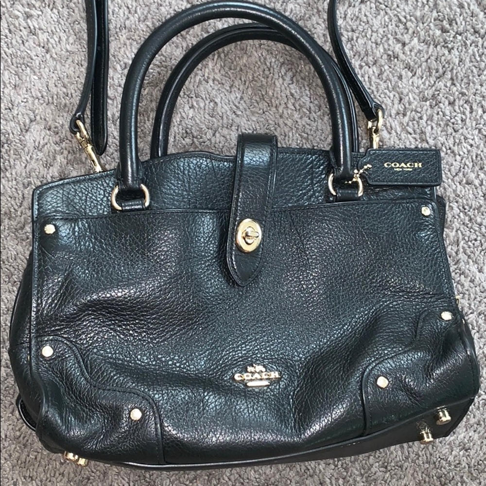 Crossbody or handle coach purse with dust bag